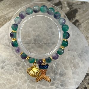 Handcrafted bracelet with beach charms